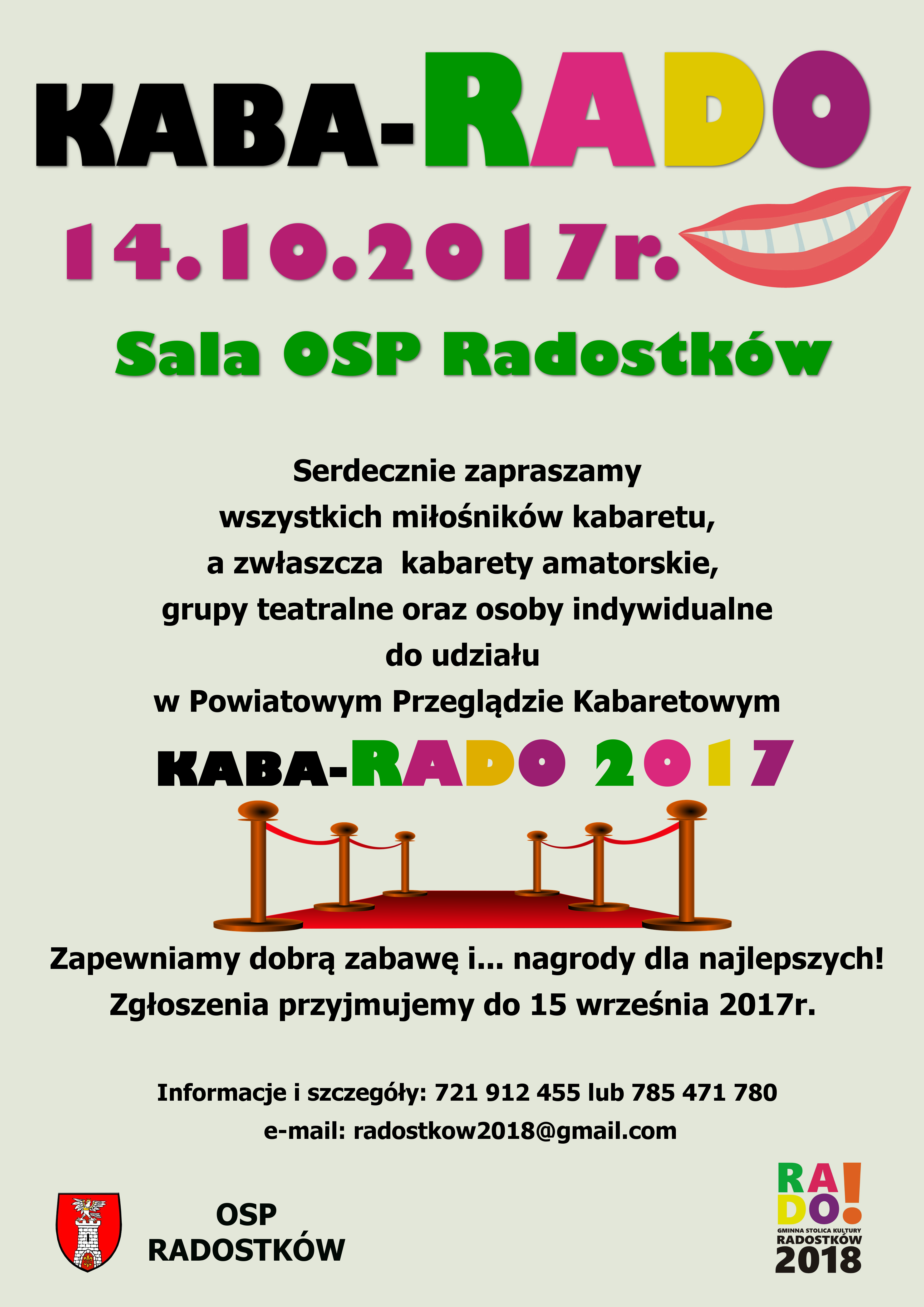 Powiatowy Przegląd Kabaretów Amatorskich KABA-RADO
