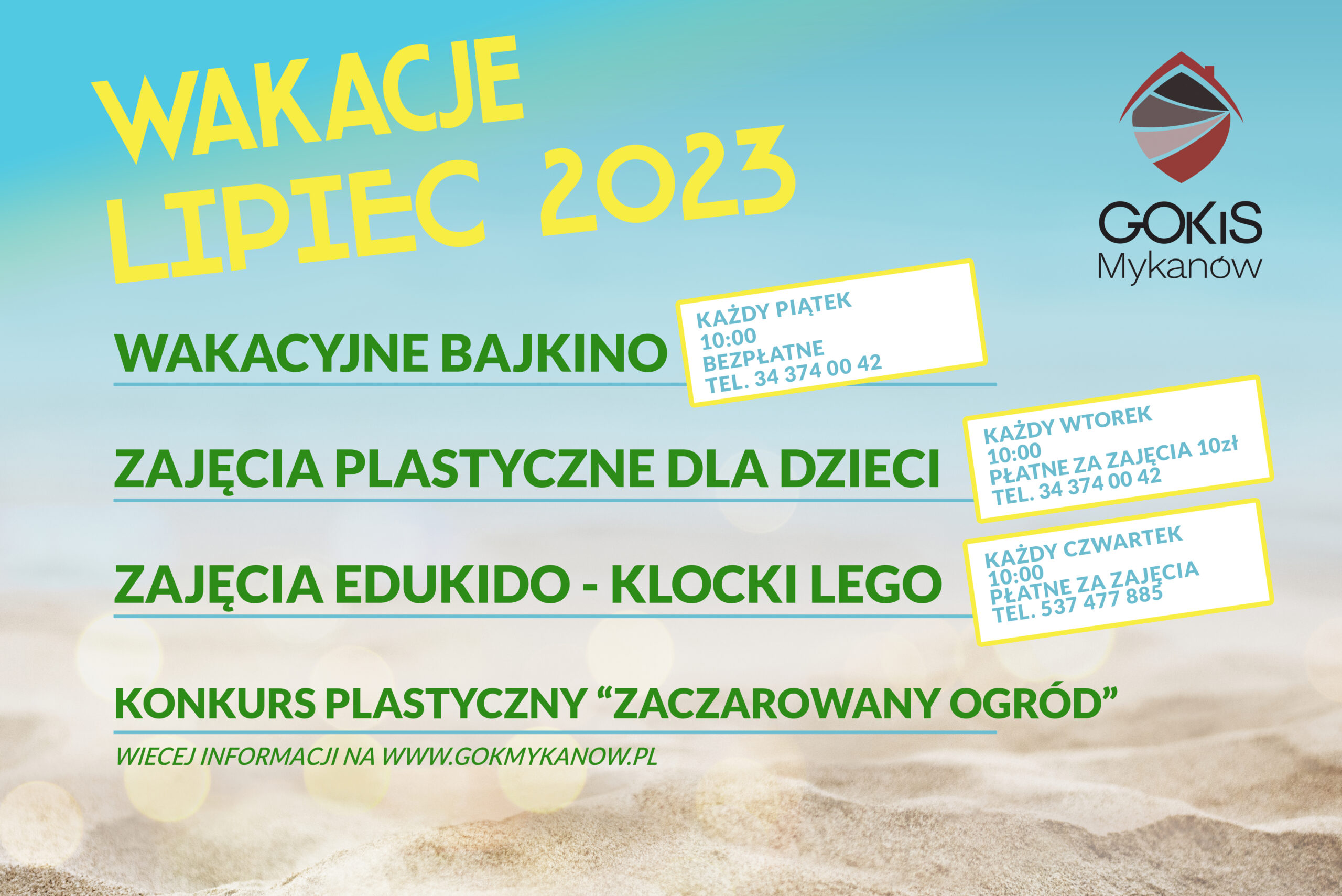 Zapraszamy na zajęcia wakacyjne!